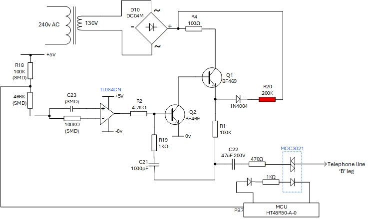 Ringing generator circuit schematic